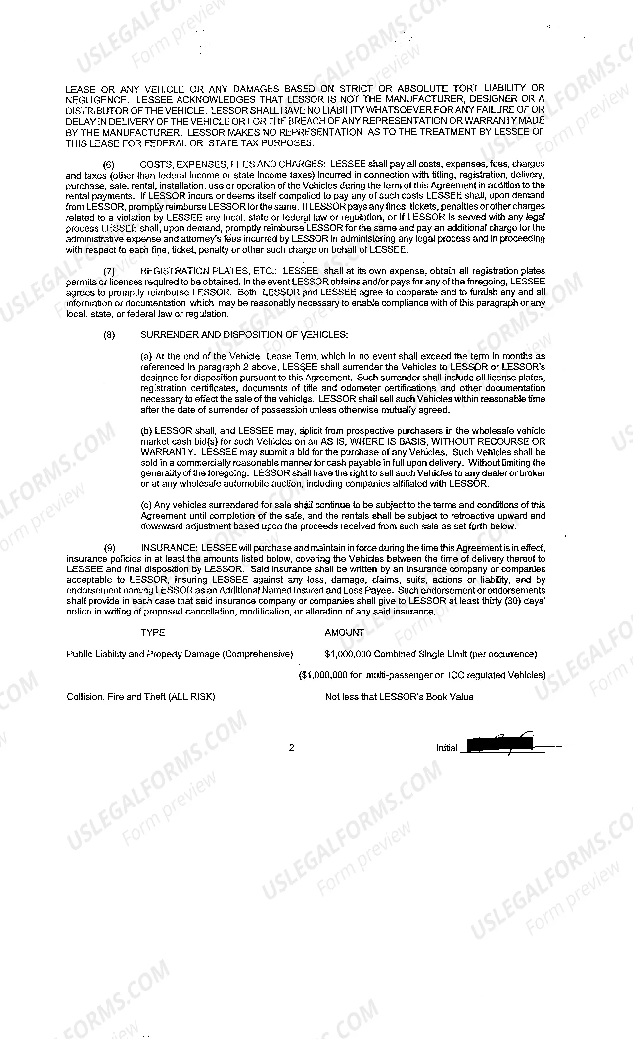 Preview A02 Exhibit A - Commercial Transportation Lease Agreement