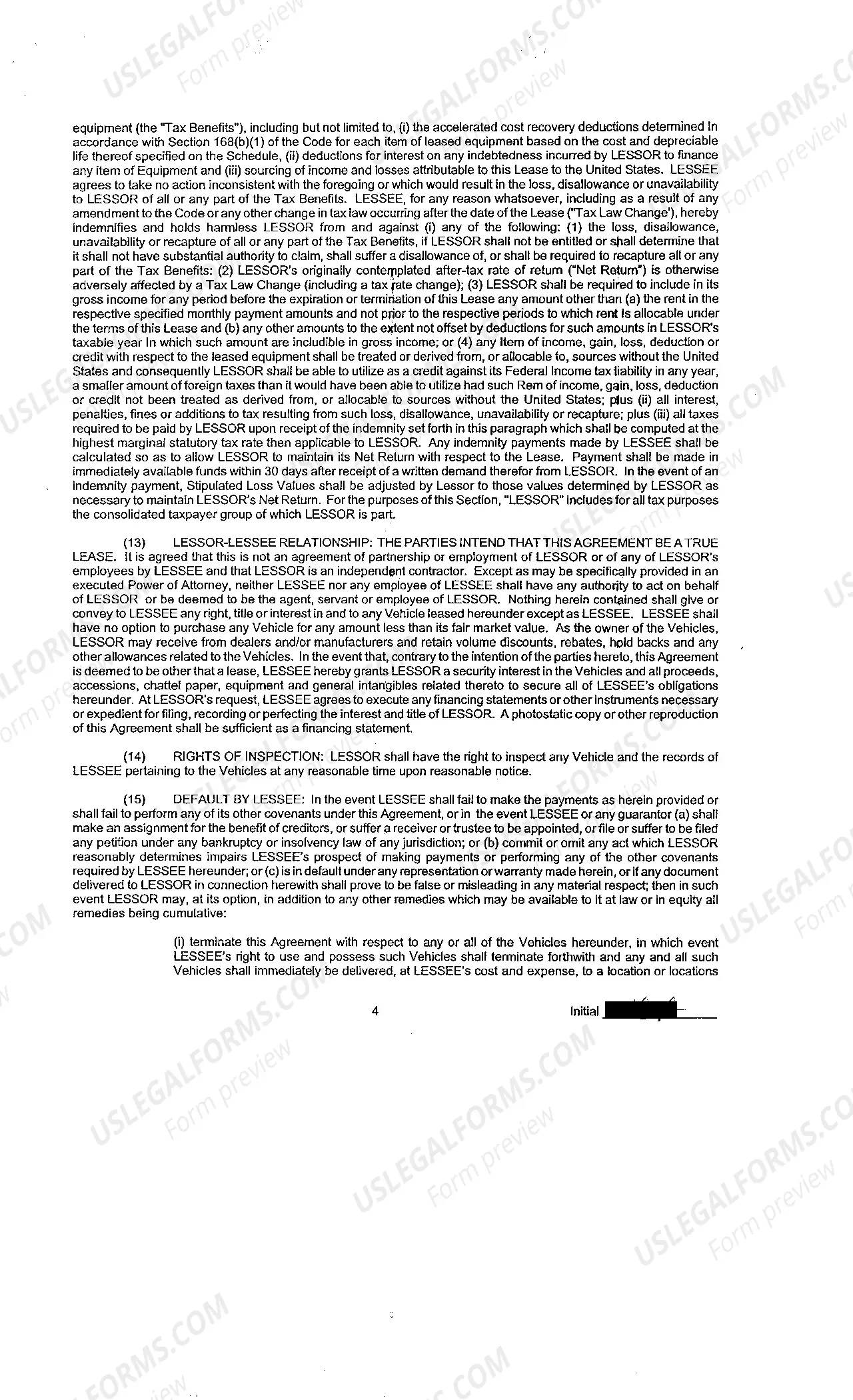 Preview A02 Exhibit A - Commercial Transportation Lease Agreement