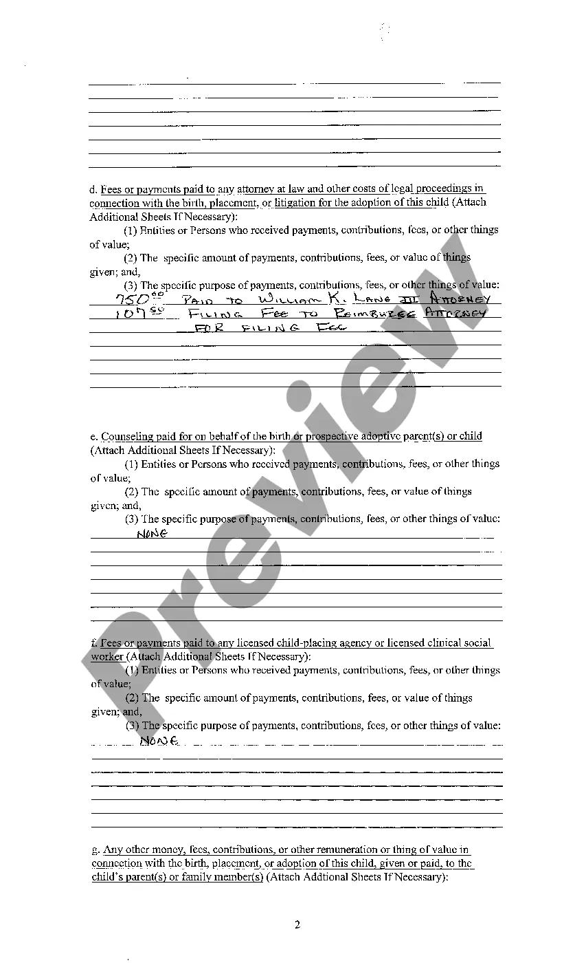 Preview A02 Payment Disclosure Form