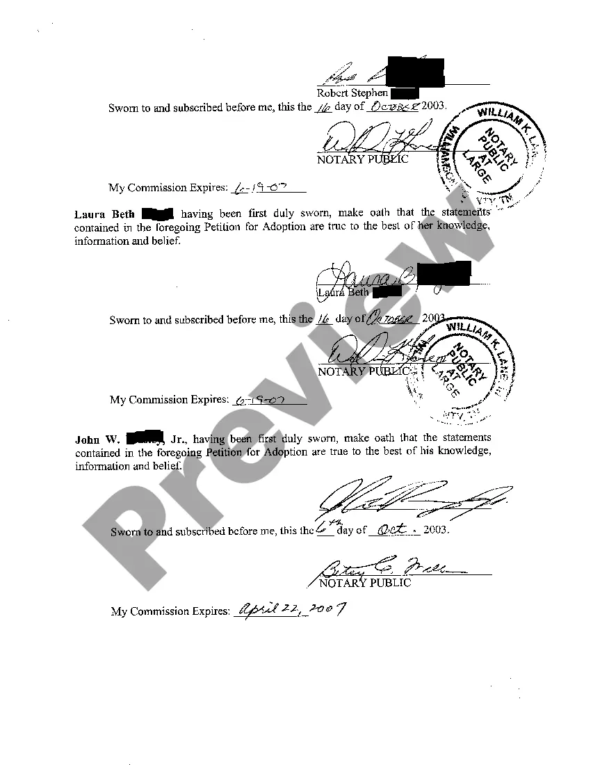 Preview A01 Petition For Adoption