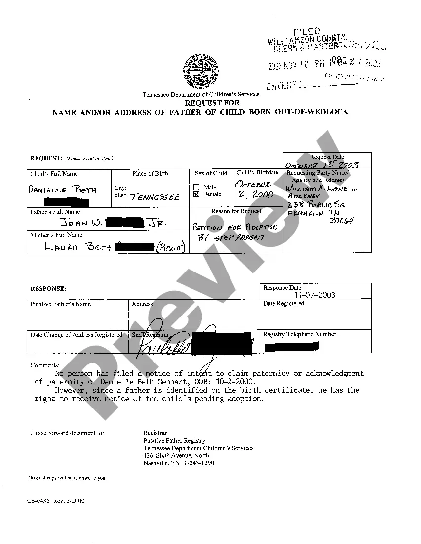 Preview A01 Petition For Adoption