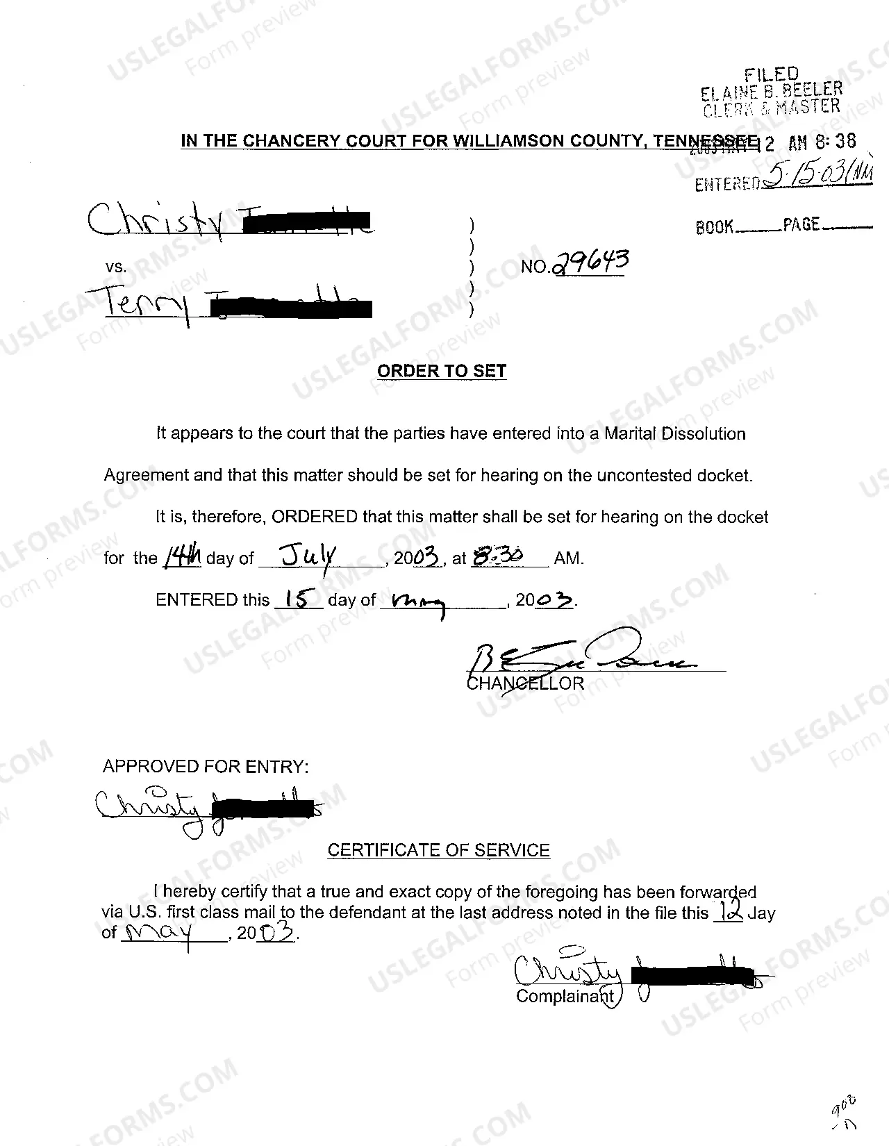 Preview A01 Pro Se Complaint for Divorce Based Upon Irreconcilable Differences Without Children