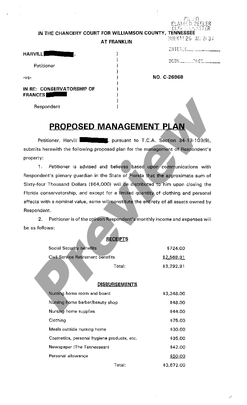 Tennessee Statement of Fees of Attorney and Guardian Ad Litem Guardian Ad Litem Tennessee US