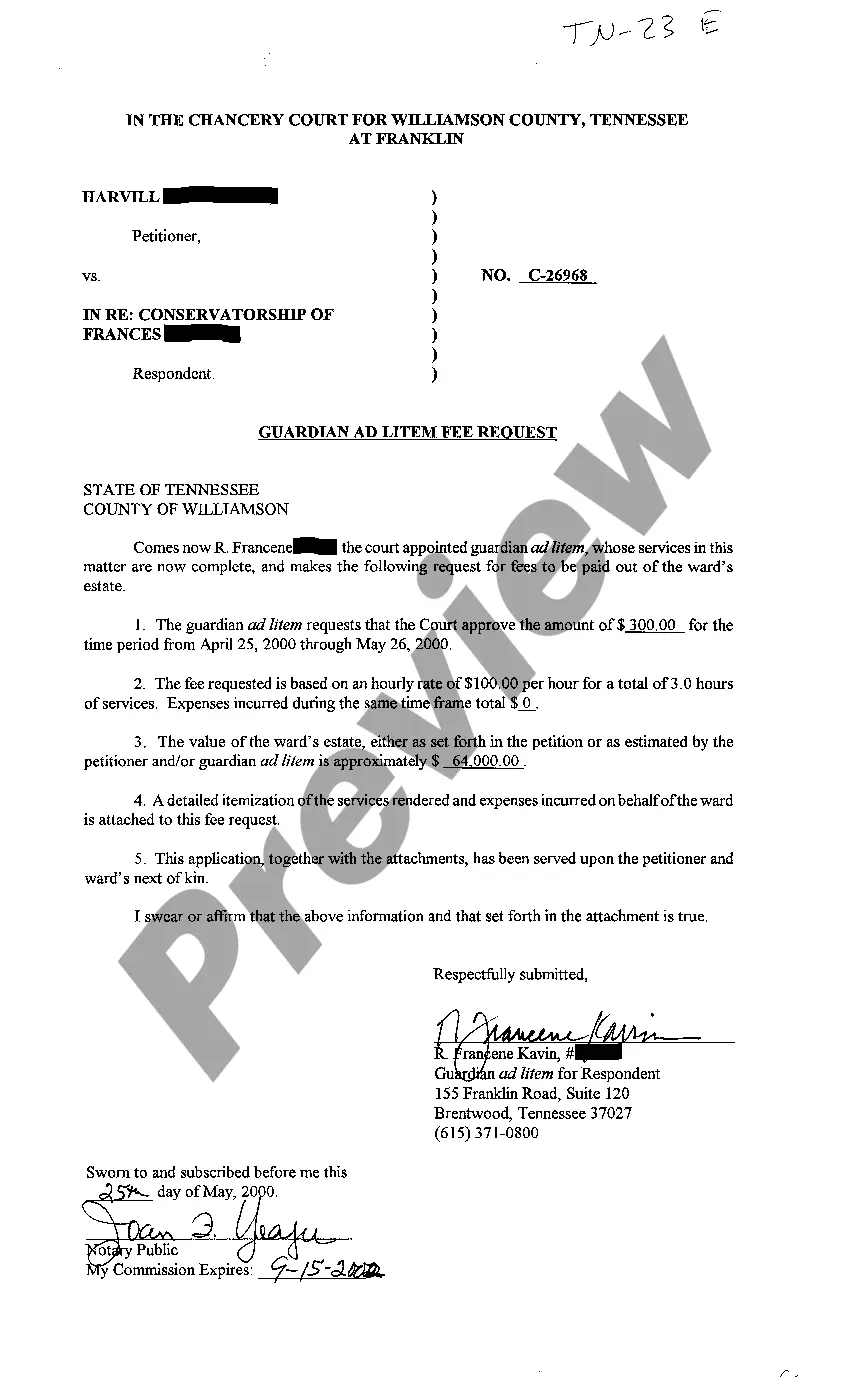 Preview A04 Statement of Fees of Attorney and Guardian Ad Litem