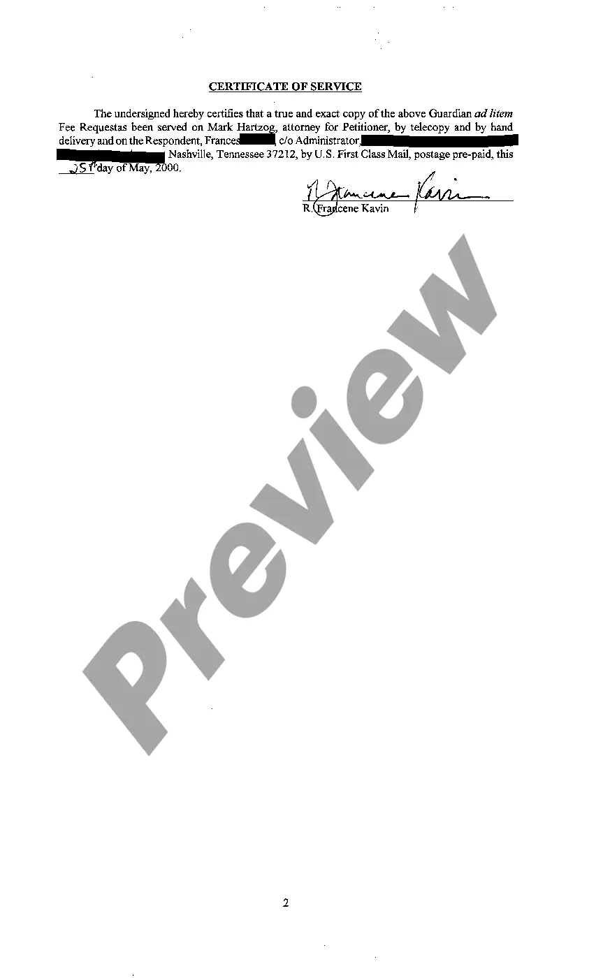 Preview A04 Statement of Fees of Attorney and Guardian Ad Litem