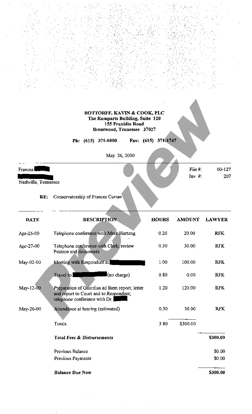 Preview A04 Statement of Fees of Attorney and Guardian Ad Litem