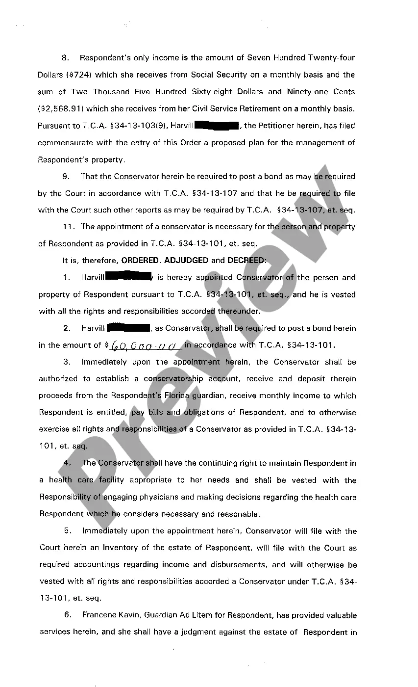 Preview A05 Letter of Conservatorship