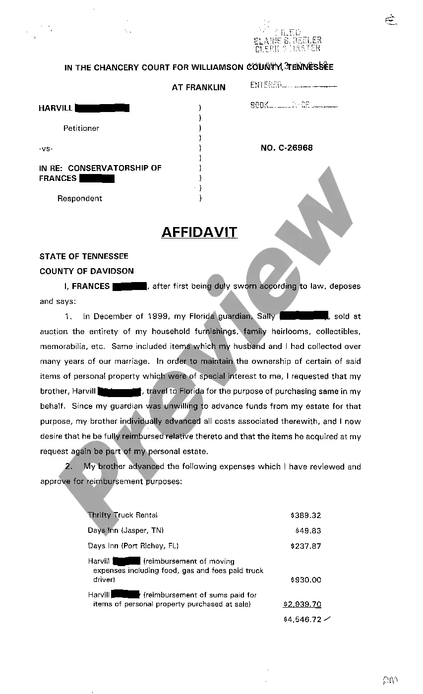 Preview A05 Letter of Conservatorship