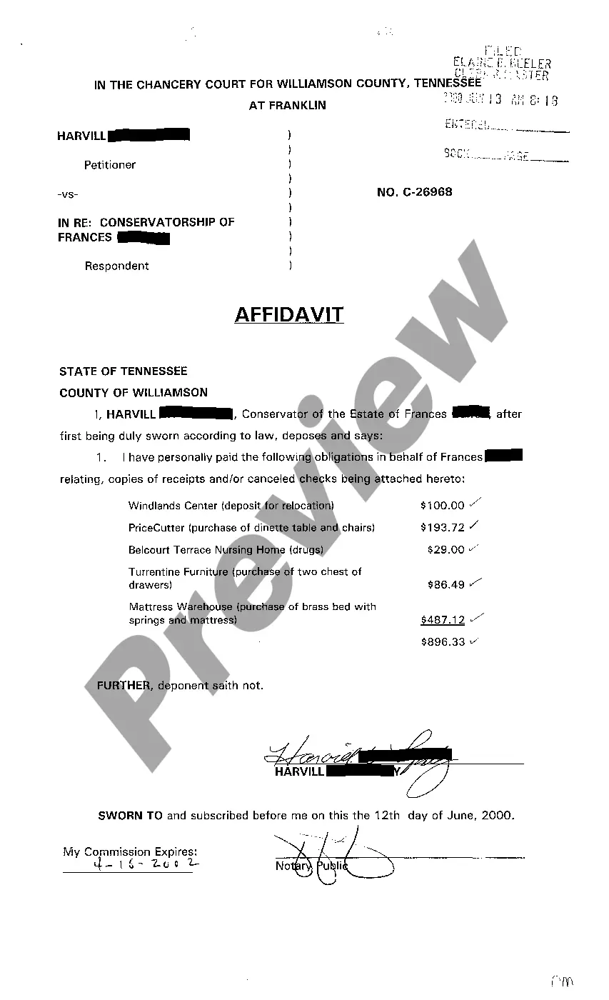 Preview A05 Letter of Conservatorship