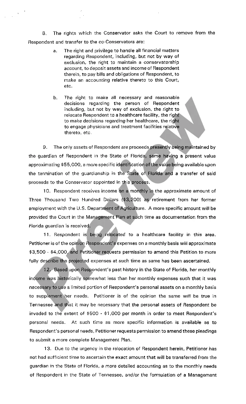 Get A01 Petition For Appointment of Conservator for Elderly Individual Preview A01 Petition For Appointment of Conservator for Elderly Individual