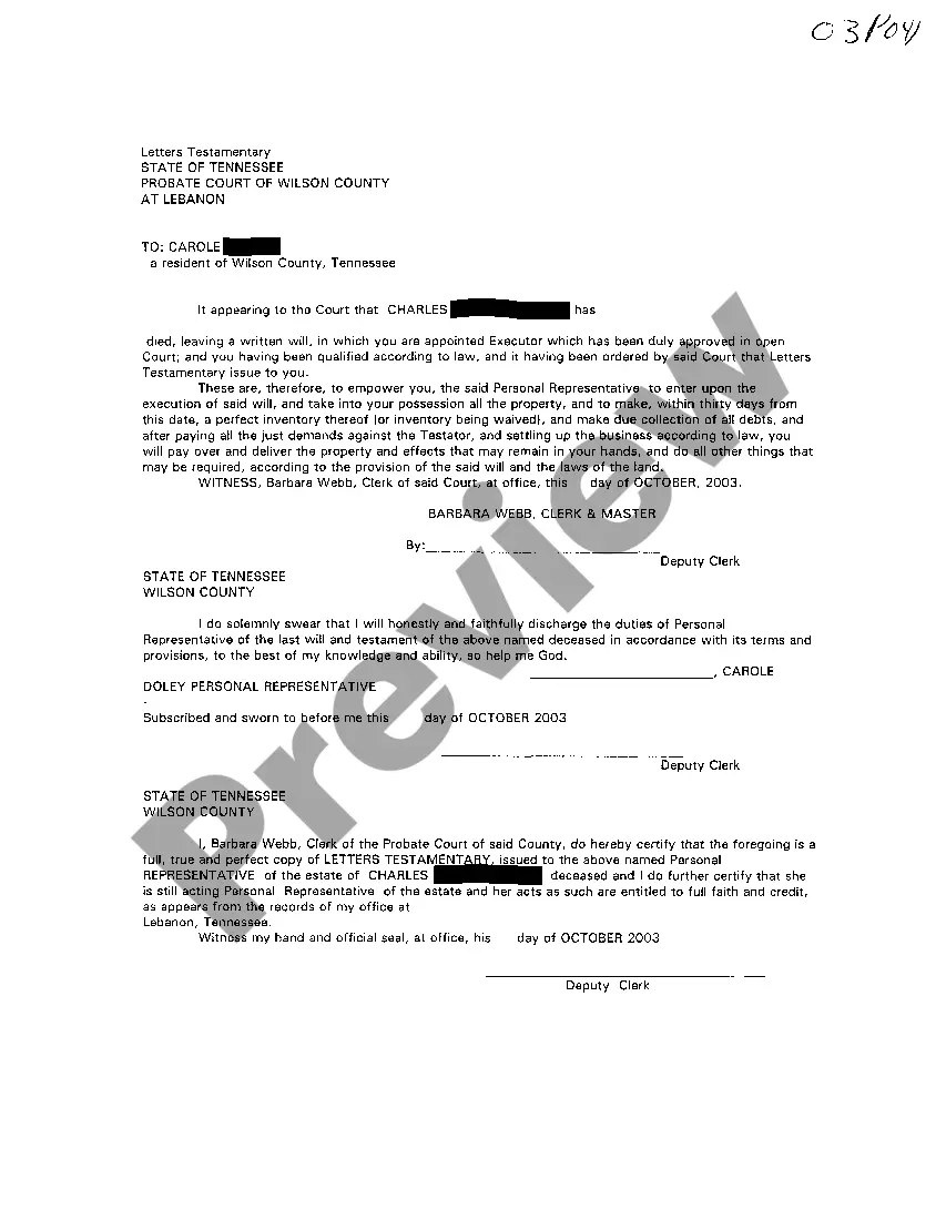 Preview A02 Notice To Commissioner of Revenue That Will of Deceased is Being Probated