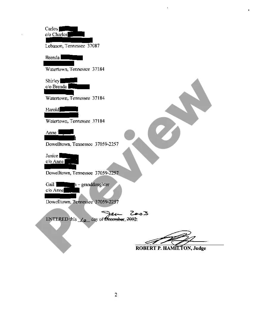 Get A04 Corrected Order For Intestate Administration Preview A04 Corrected Order For Intestate Administration