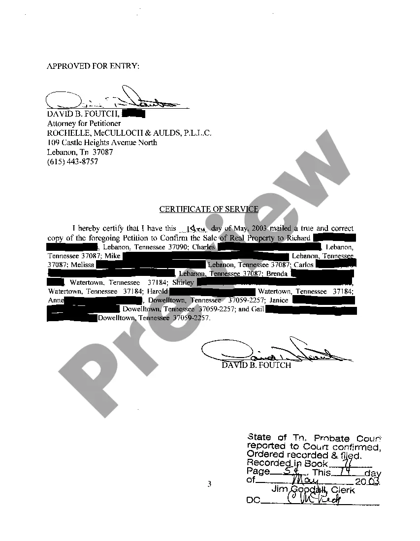 Get A07 Order To Sell Real Property of Deceased Preview A07 Order To Sell Real Property of Deceased