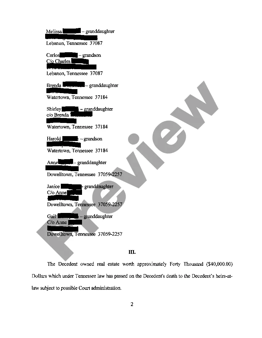 Get A01 Petition For Letters of Administration to Handle Deceased's Estate Preview A01 Petition For Letters of Administration to Handle Deceased's Estate