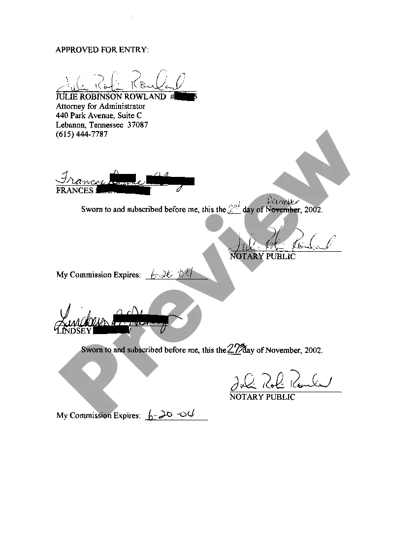 Preview A05 Agreed Order for Possession of Personal Property