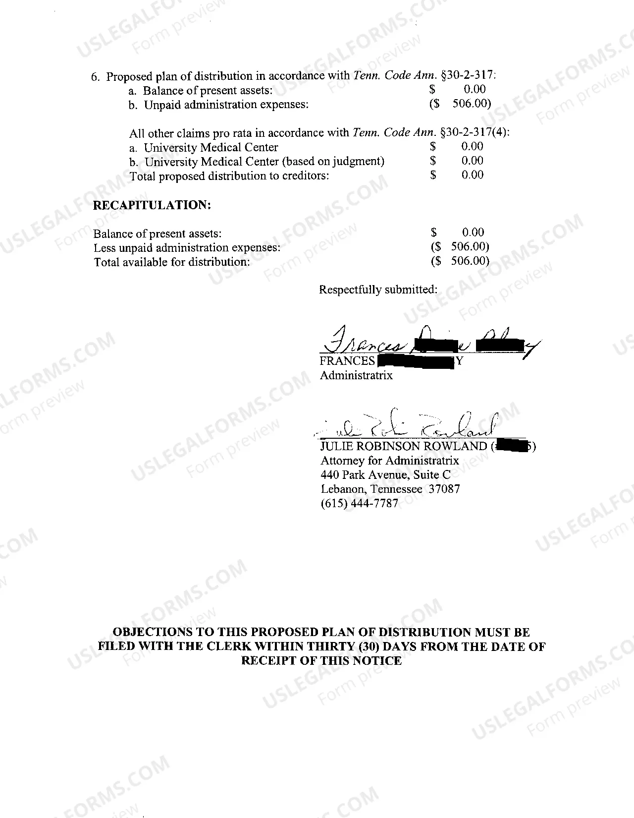 Preview A08 Notice of Solvency