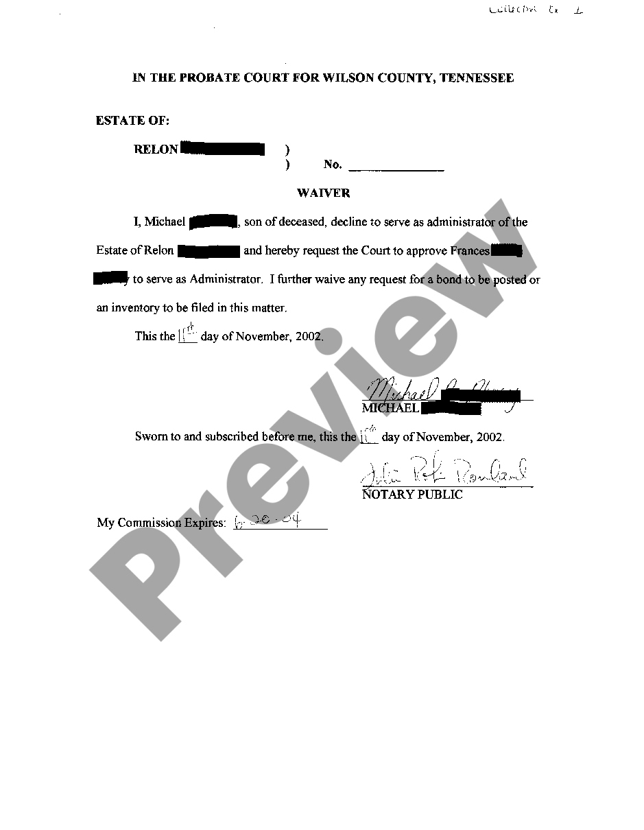page 3 A01 Petition For Letters of Administration preview