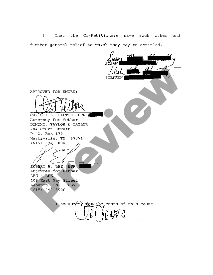 Preview A01 Petition To Appoint Conservator