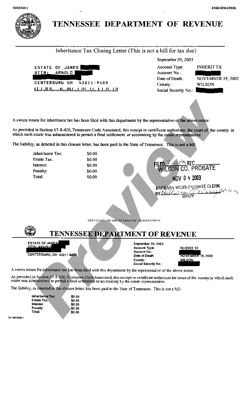 Preview A02 Letters To Testamentary