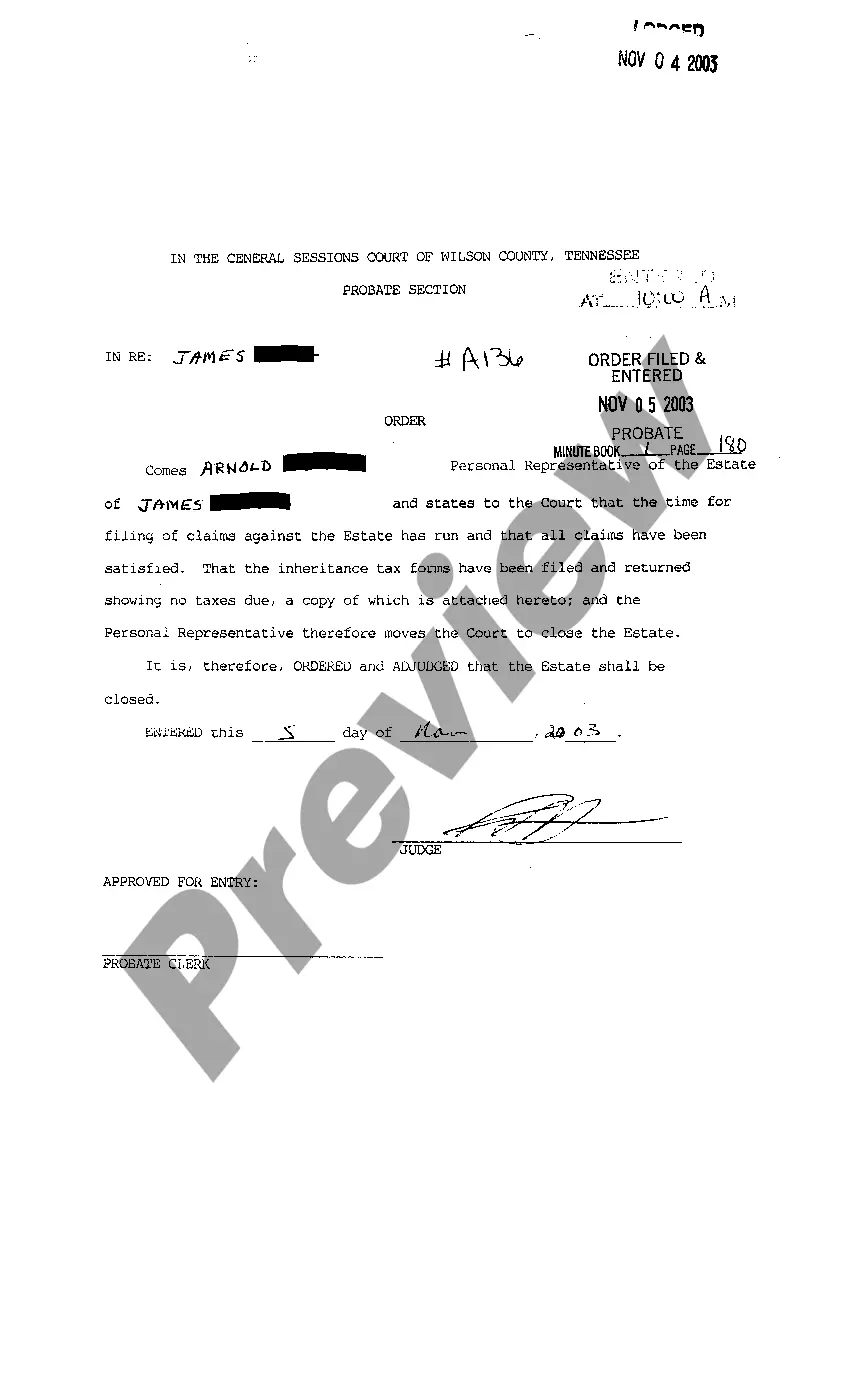 Preview A02 Letters To Testamentary