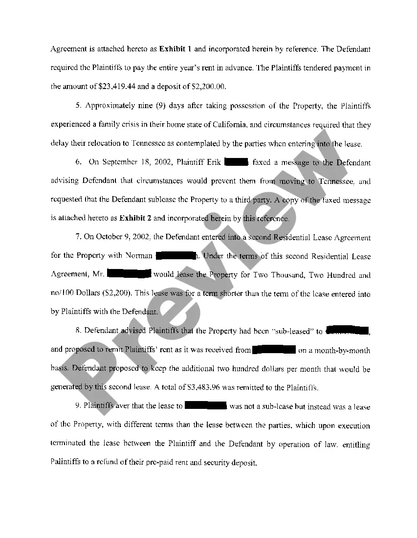 Get A01 Complaint For Declaratory Judgment And Damages Preview A01 Complaint For Declaratory Judgment And Damages