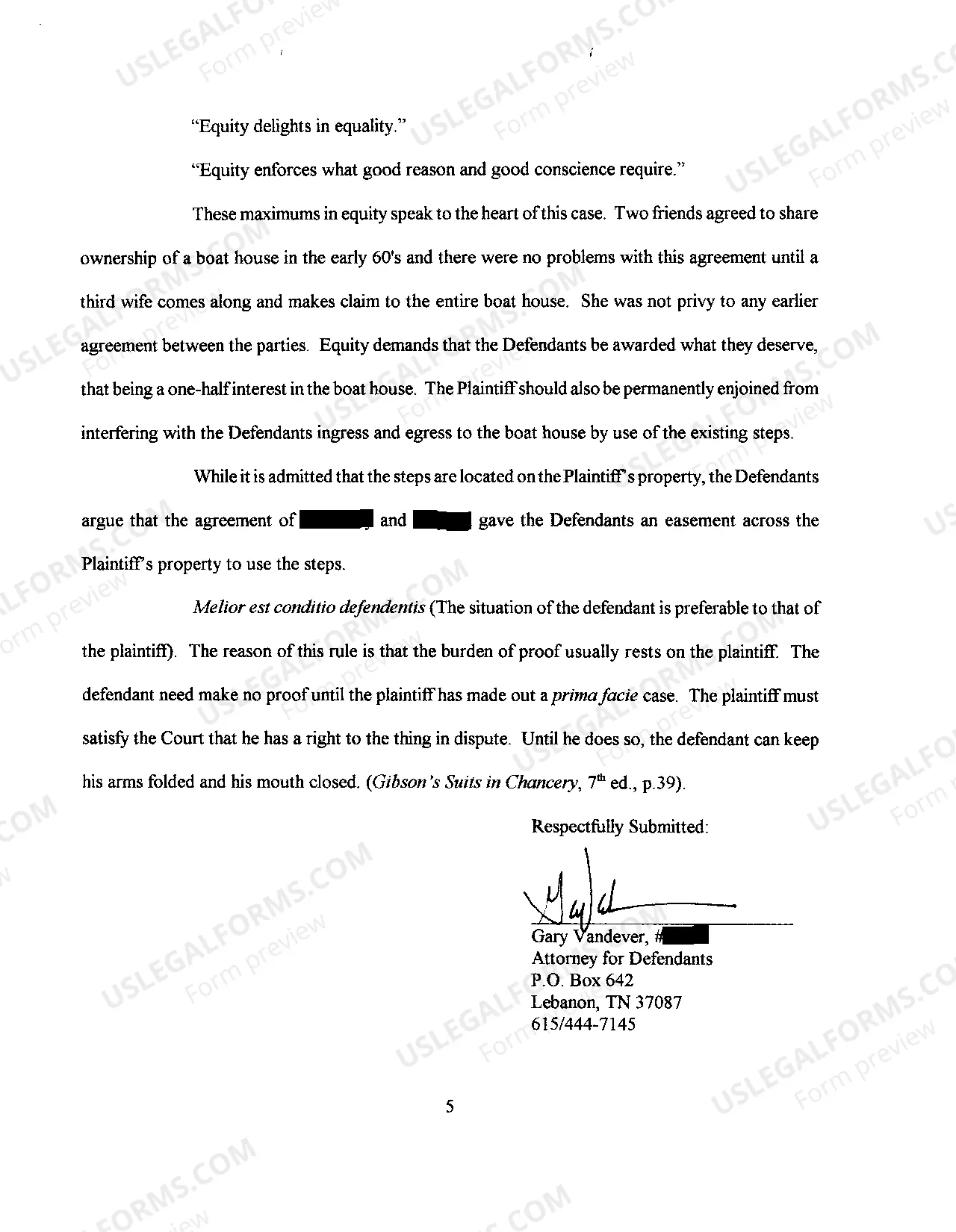 Preview A08 Trial Brief of Defendant