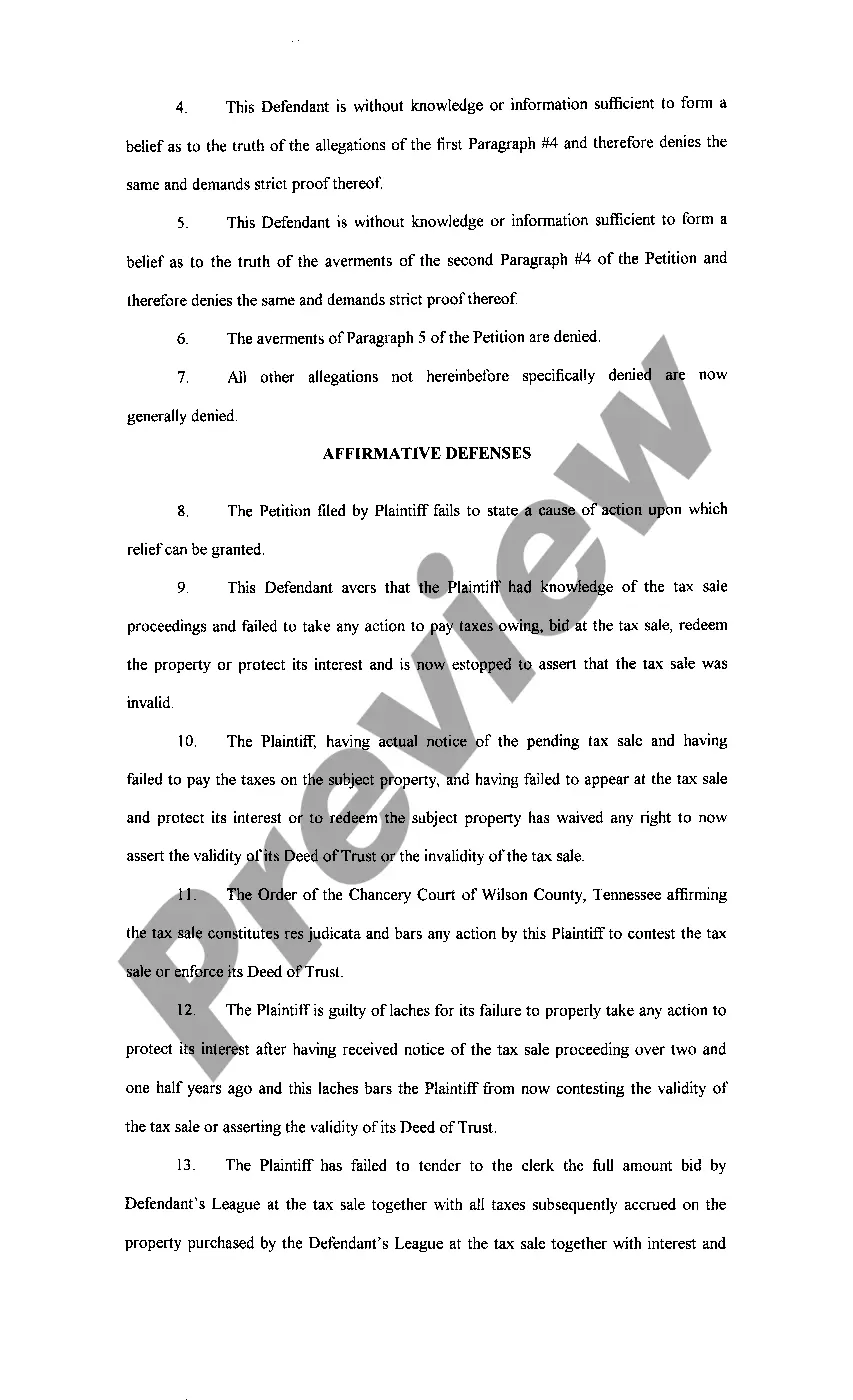 Preview A05 Response To Motion to tender funds