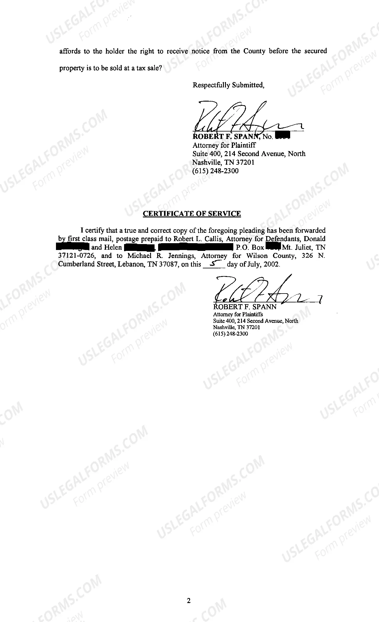 Preview A13 Issues On Appeal To Set Aside Tax Sale