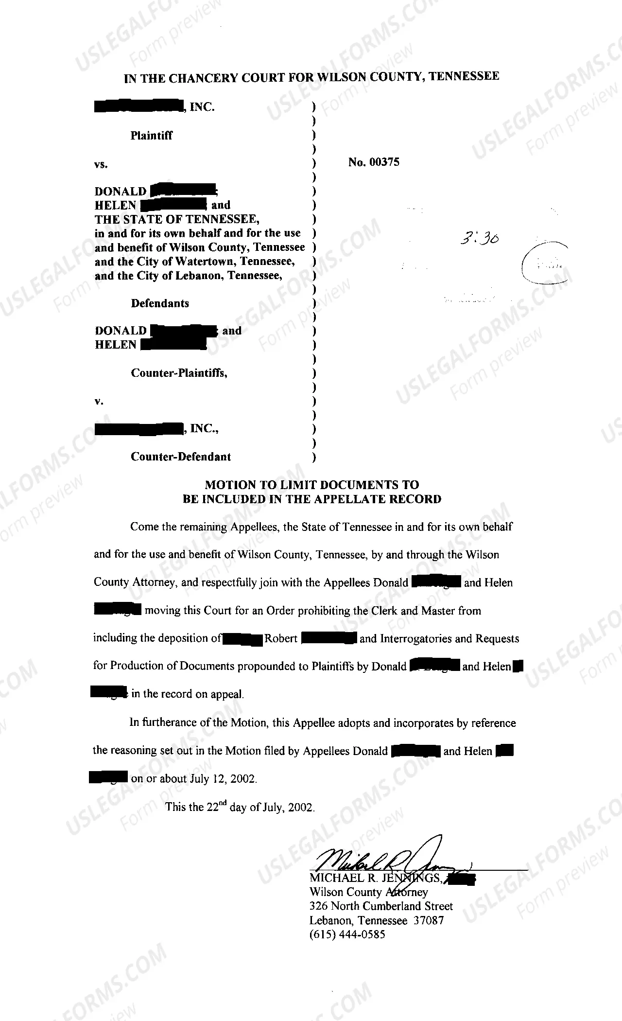 Preview A13 Issues On Appeal To Set Aside Tax Sale