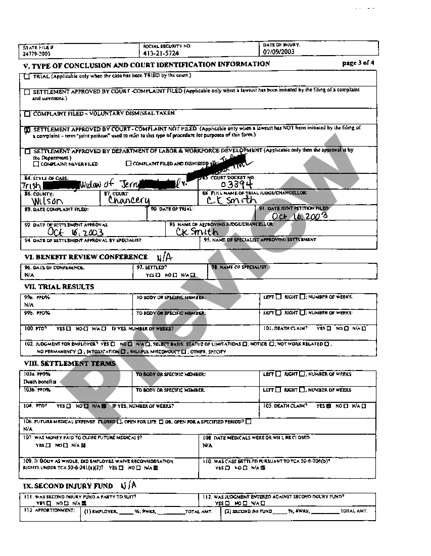 Get A03 Workers Compensation Statistical Data Form Preview A03 Workers Compensation Statistical Data Form