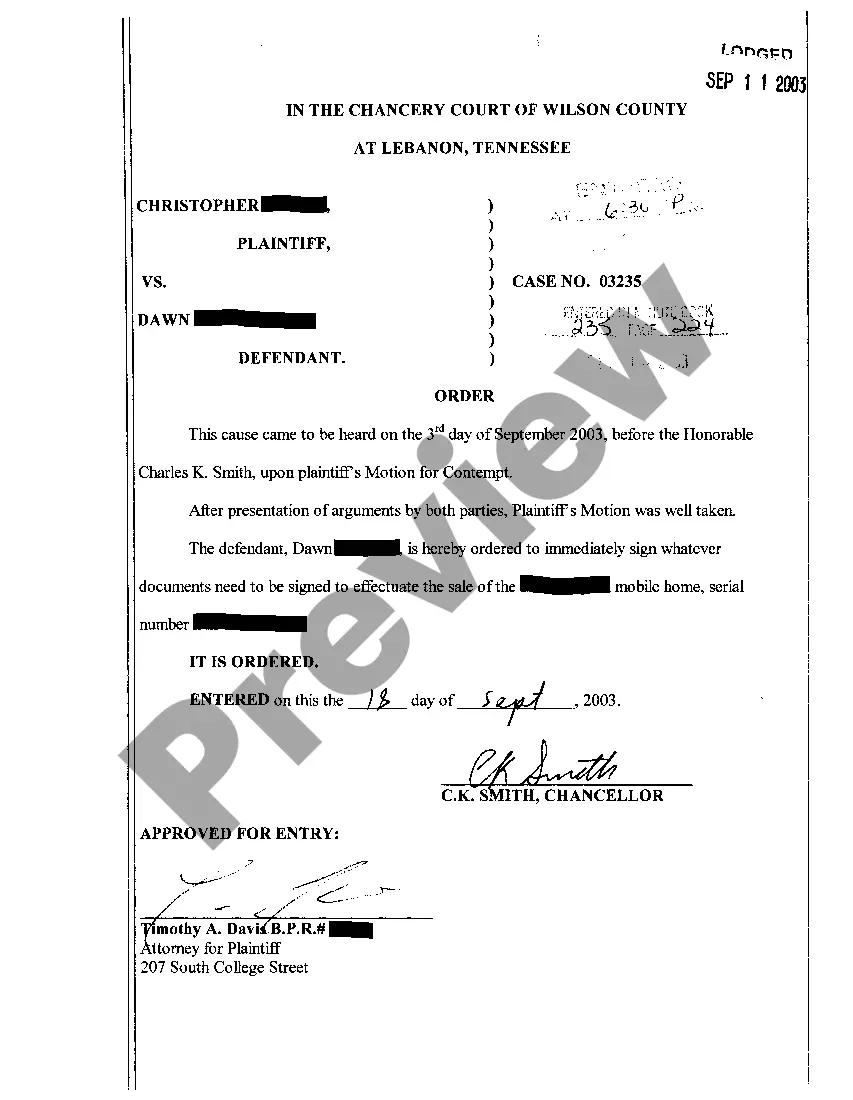 Preview A03 Notice of Constitutional Rights regarding contempt