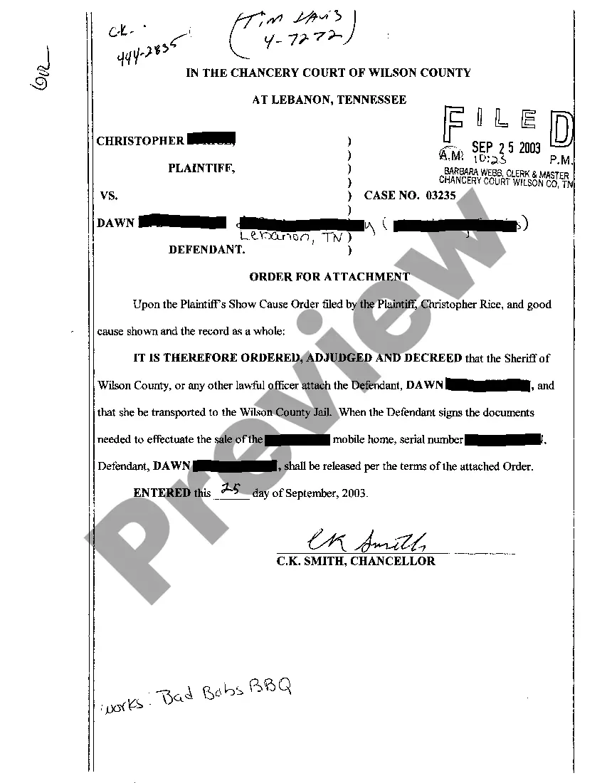 Get A04 Order For Attachment regarding contempt Preview A04 Order For Attachment regarding contempt