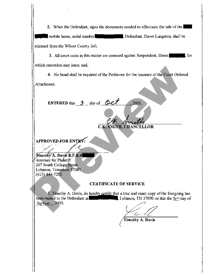 Get A05 Show Cause Order regarding contempt Preview A05 Show Cause Order regarding contempt