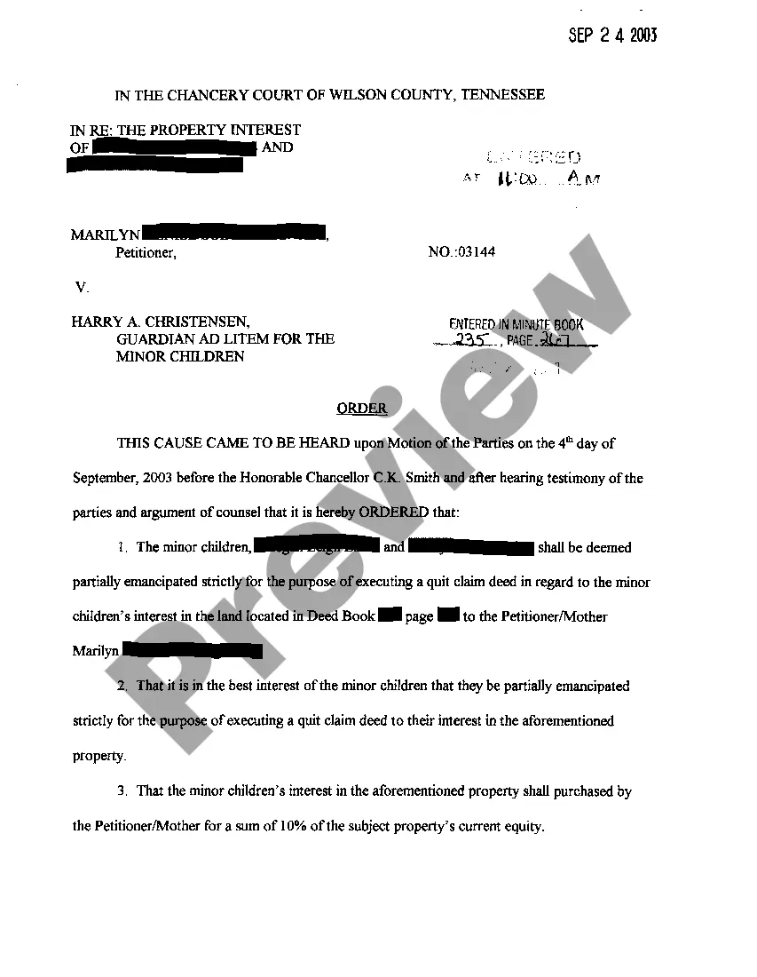 Get A03 Motion For Partial Emancipation of Minor Child Preview A03 Motion For Partial Emancipation of Minor Child