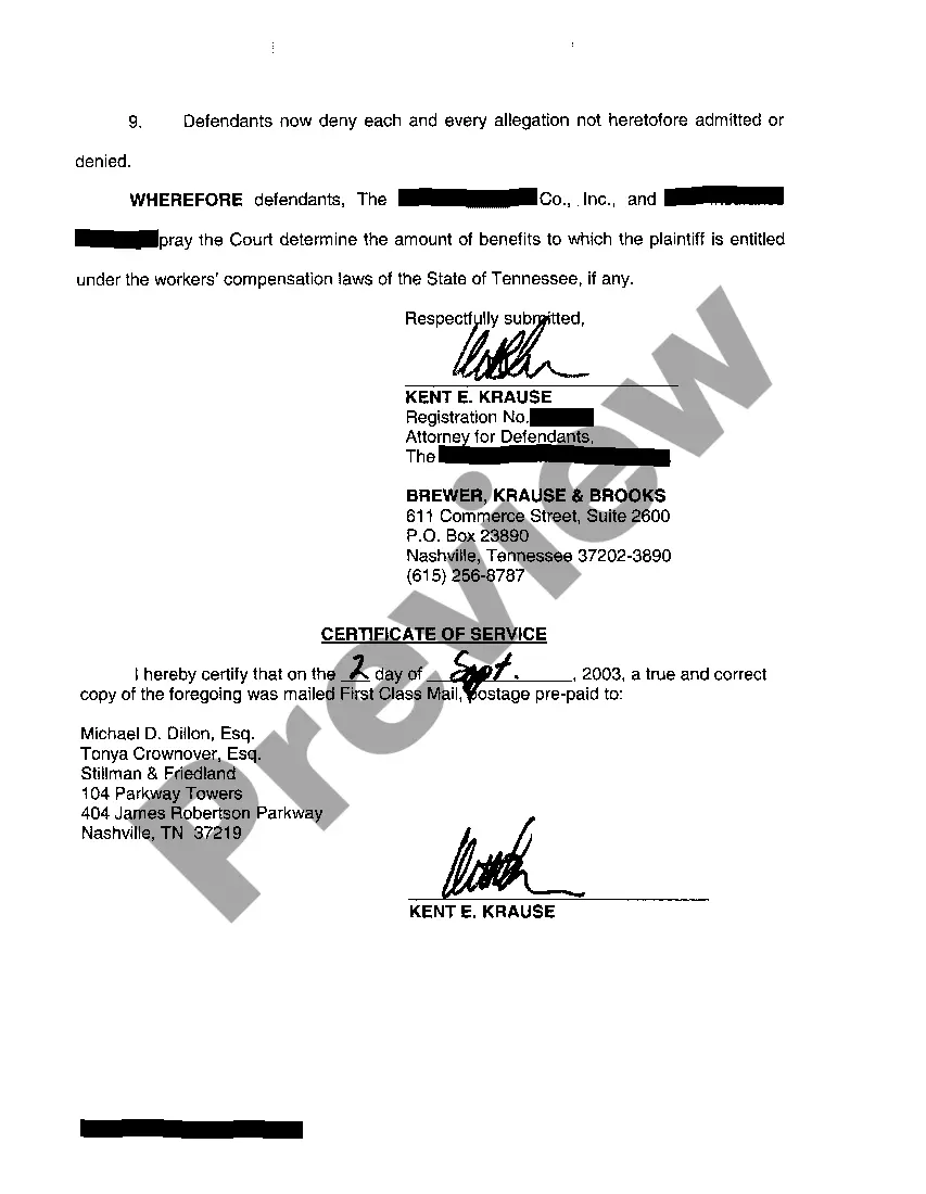 Preview A03 Affidavit regarding service