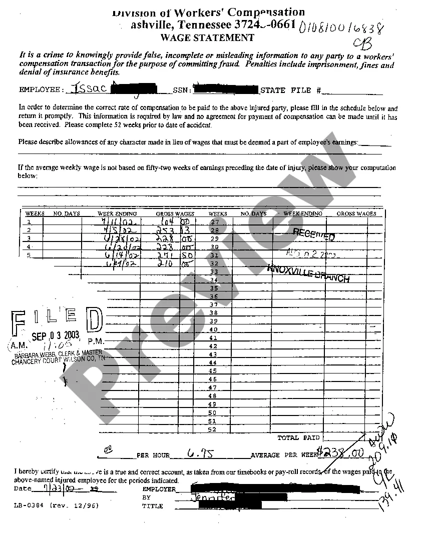 Preview A03 Affidavit regarding service