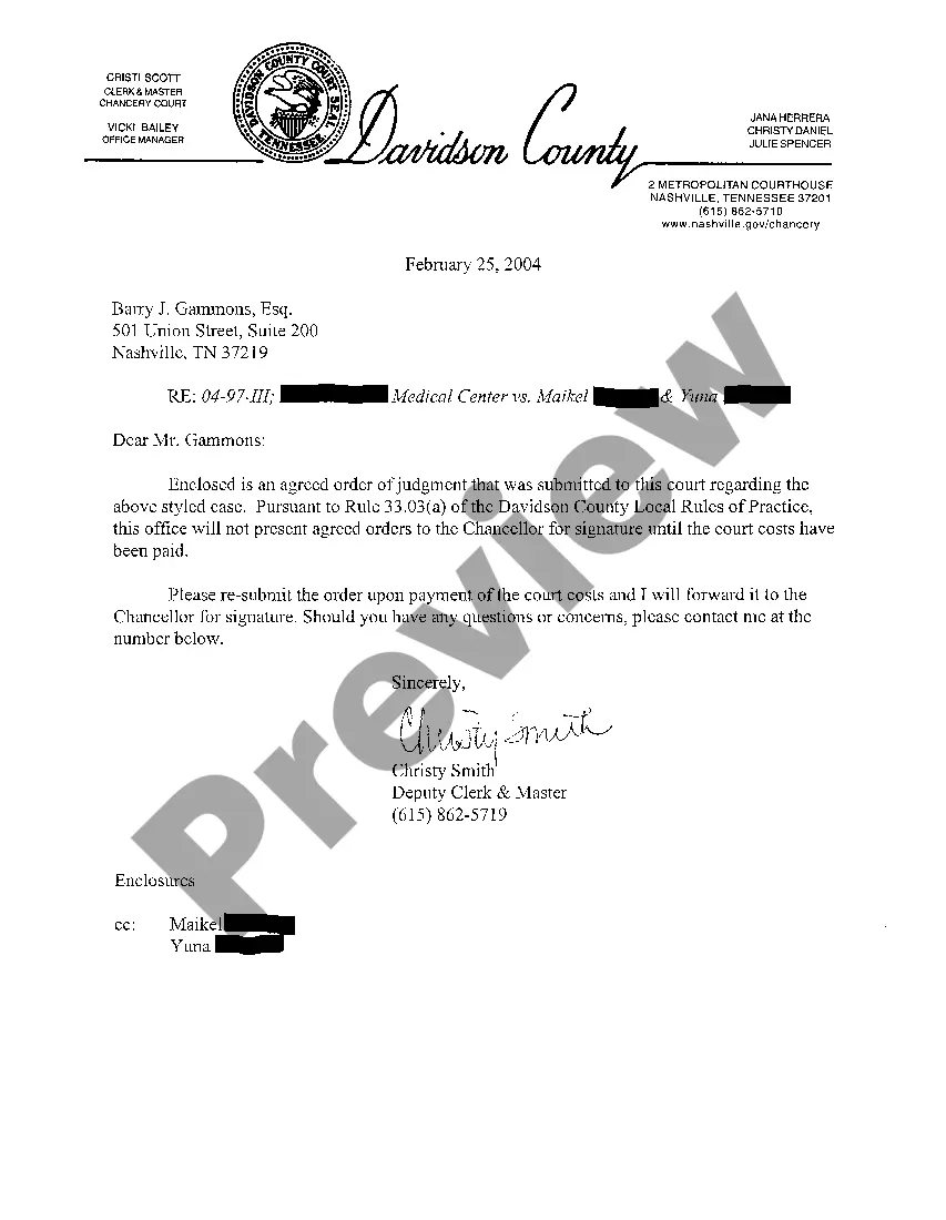 Preview A02 Agreed Order of Judgment