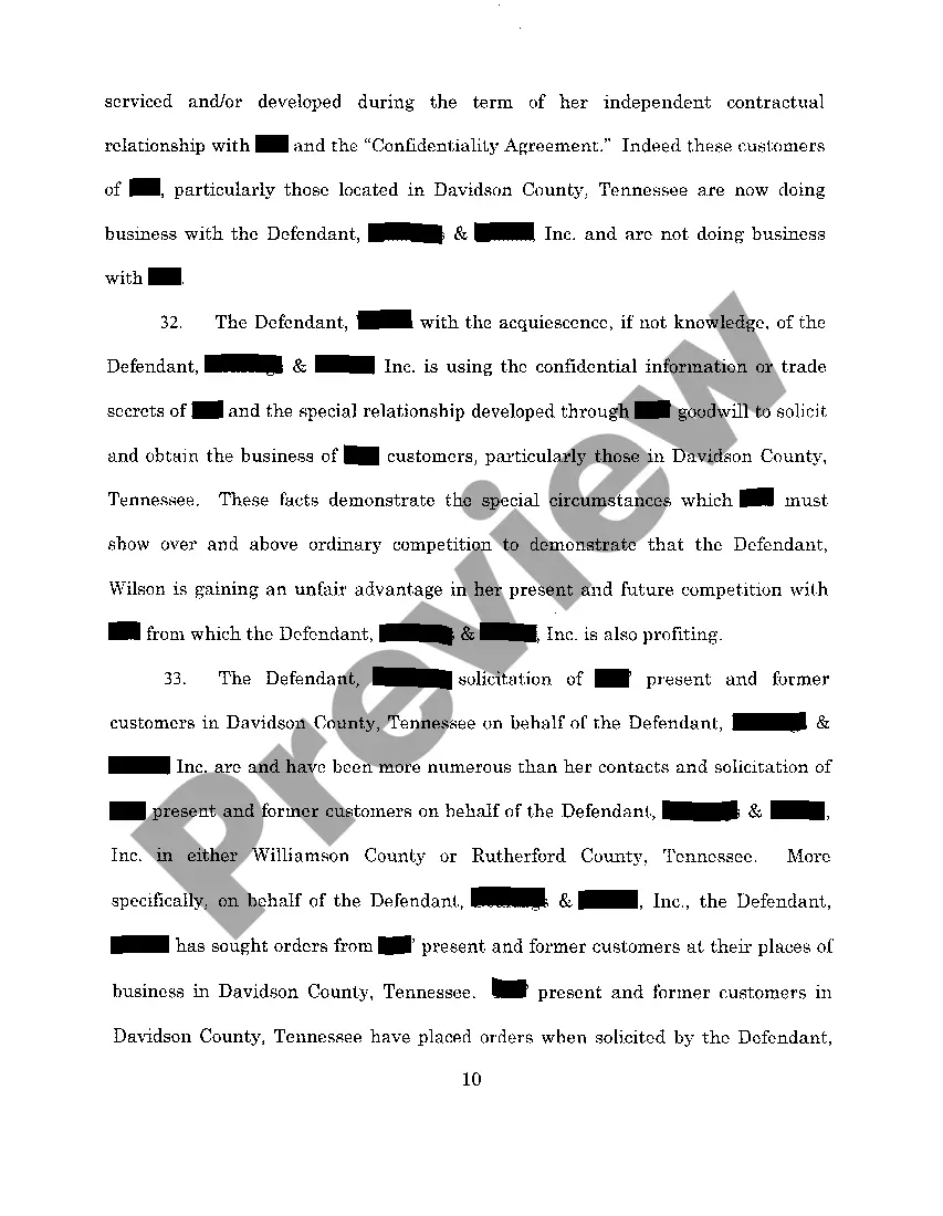 Preview A01 Verified Complaint alleging violation of confidentiality agreement