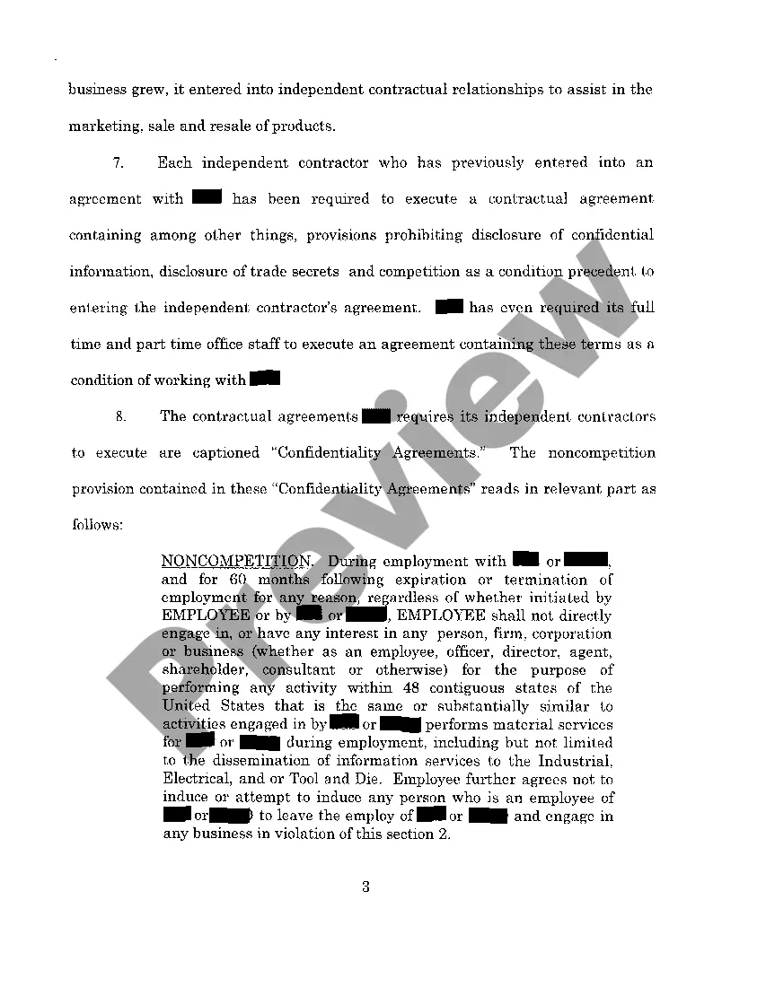 Preview A01 Verified Complaint alleging violation of confidentiality agreement