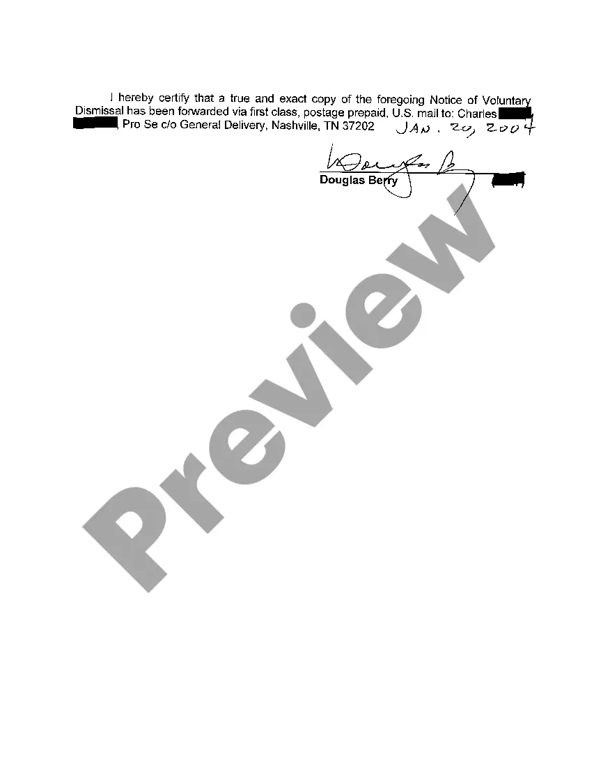 Get A09 Notice of Voluntary Dismissal Preview A09 Notice of Voluntary Dismissal