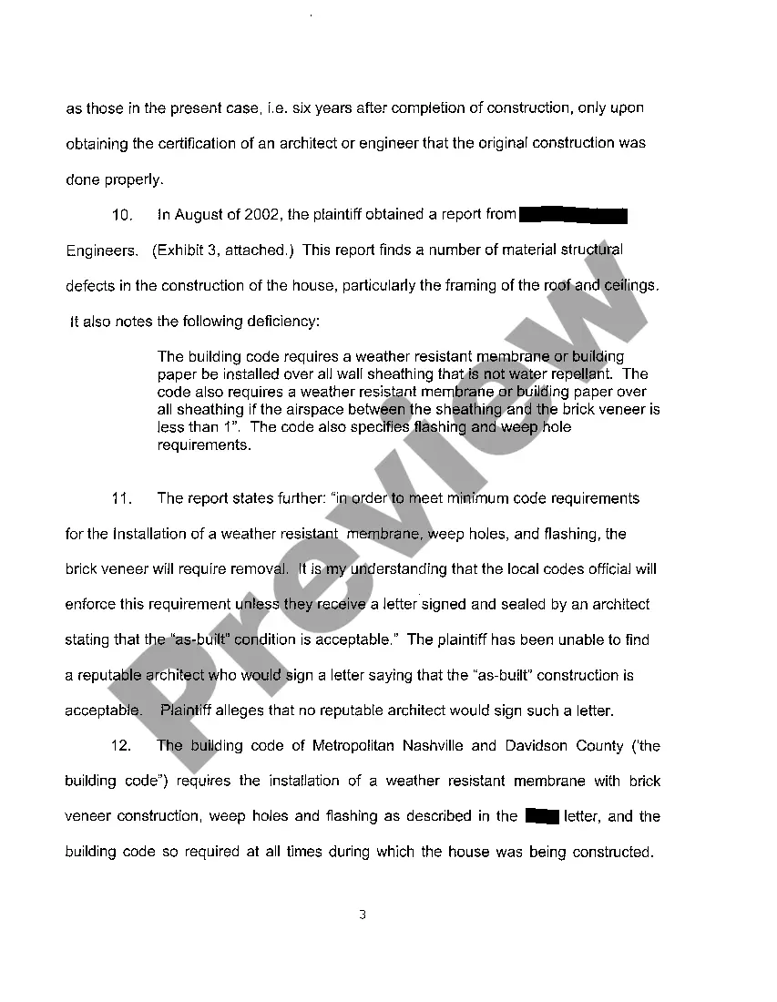 Preview A01 Complaint regarding Misrepresentations in Sales Contract