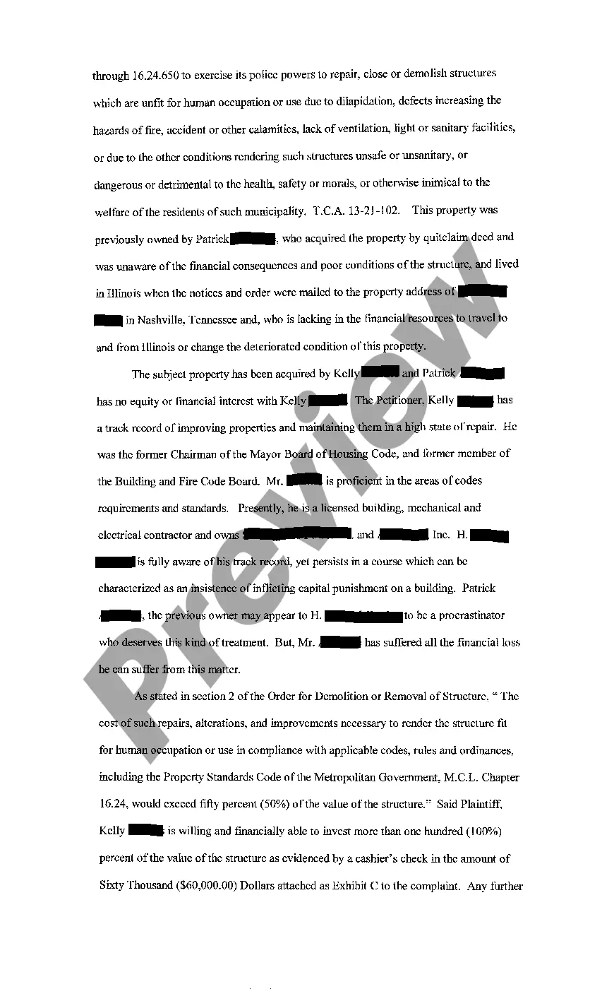 Preview A02 Memorandum In Support of Plaintiff's Petition