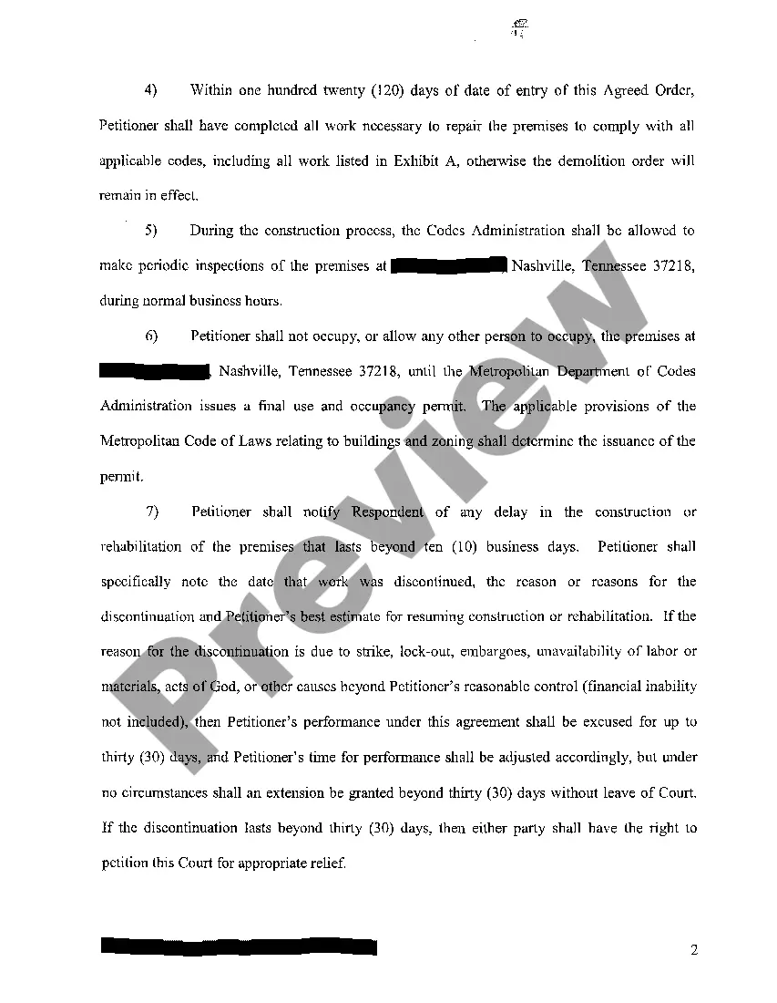 Preview A04 Agreed Order to Restore Property