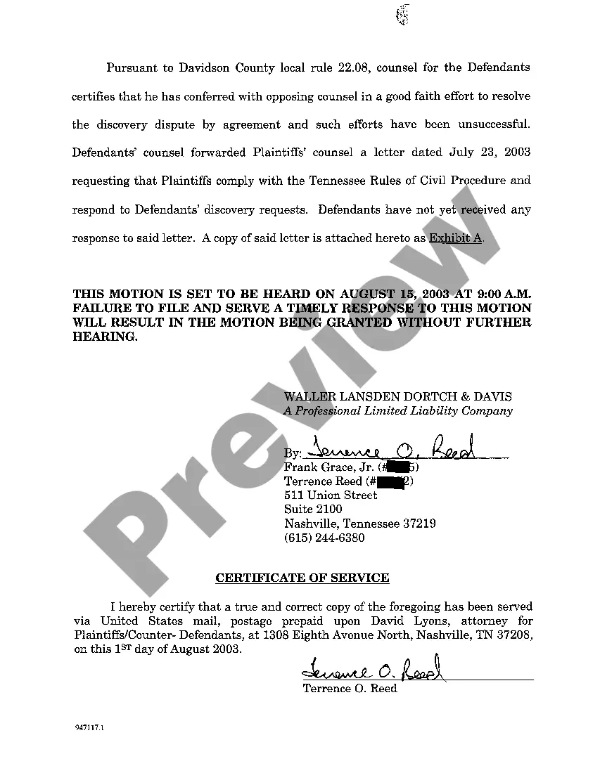 Preview A03 Defendants Motion To Compel