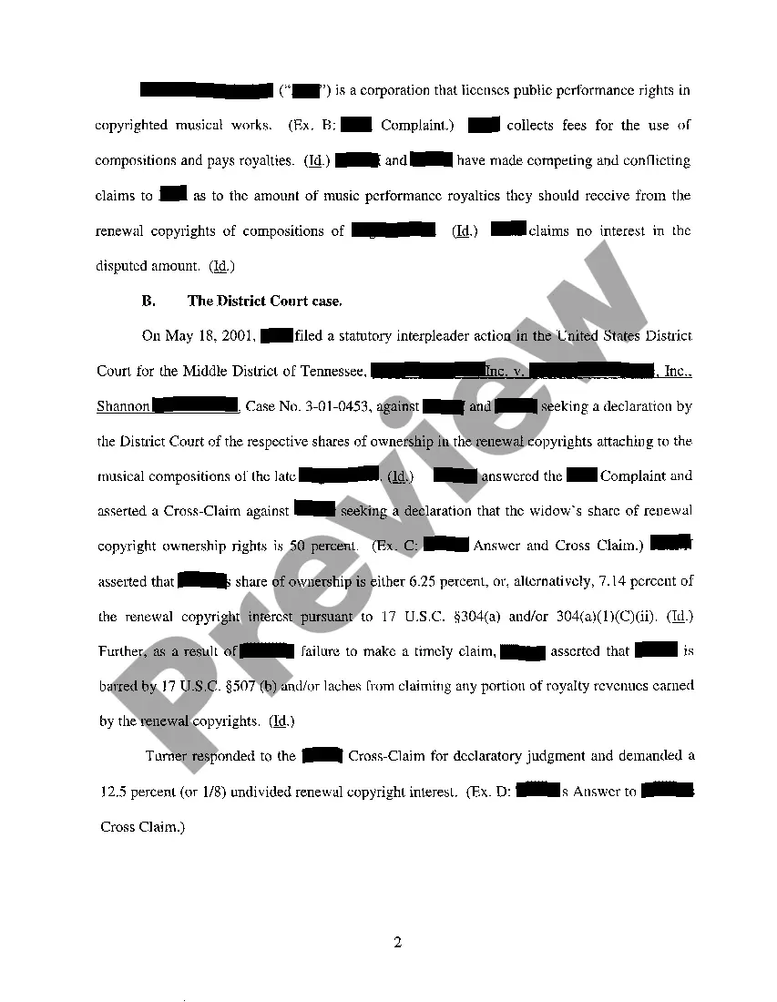 Preview A04 Memorandum In Support of Motion For Stay of Proceedings