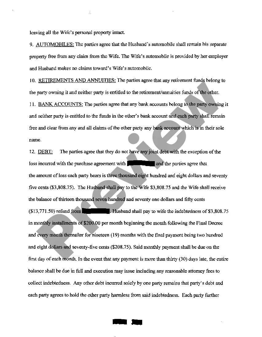 Get A07 Marital Dissolution Agreement Preview A07 Marital Dissolution Agreement