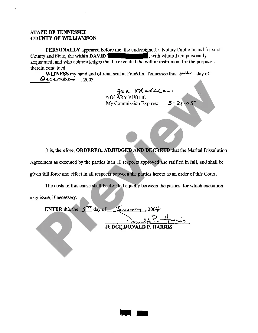Get A07 Marital Dissolution Agreement Preview A07 Marital Dissolution Agreement