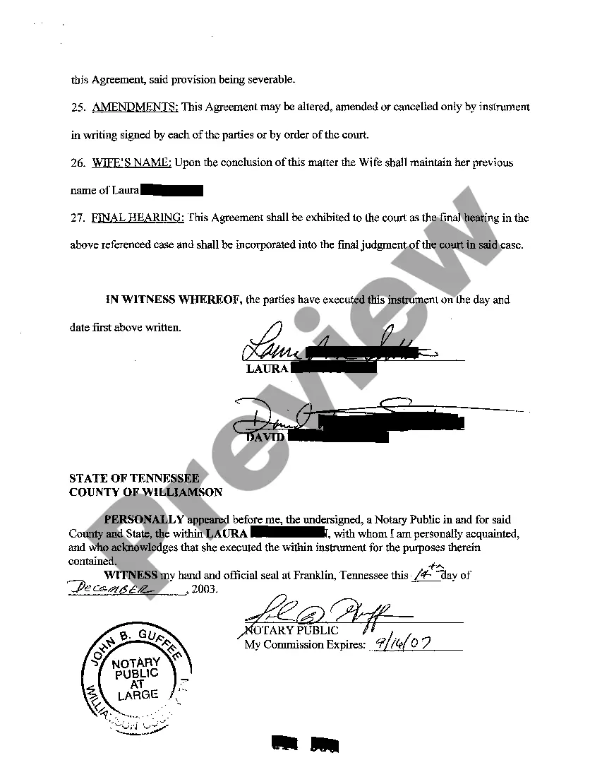 Get A07 Marital Dissolution Agreement Preview A07 Marital Dissolution Agreement