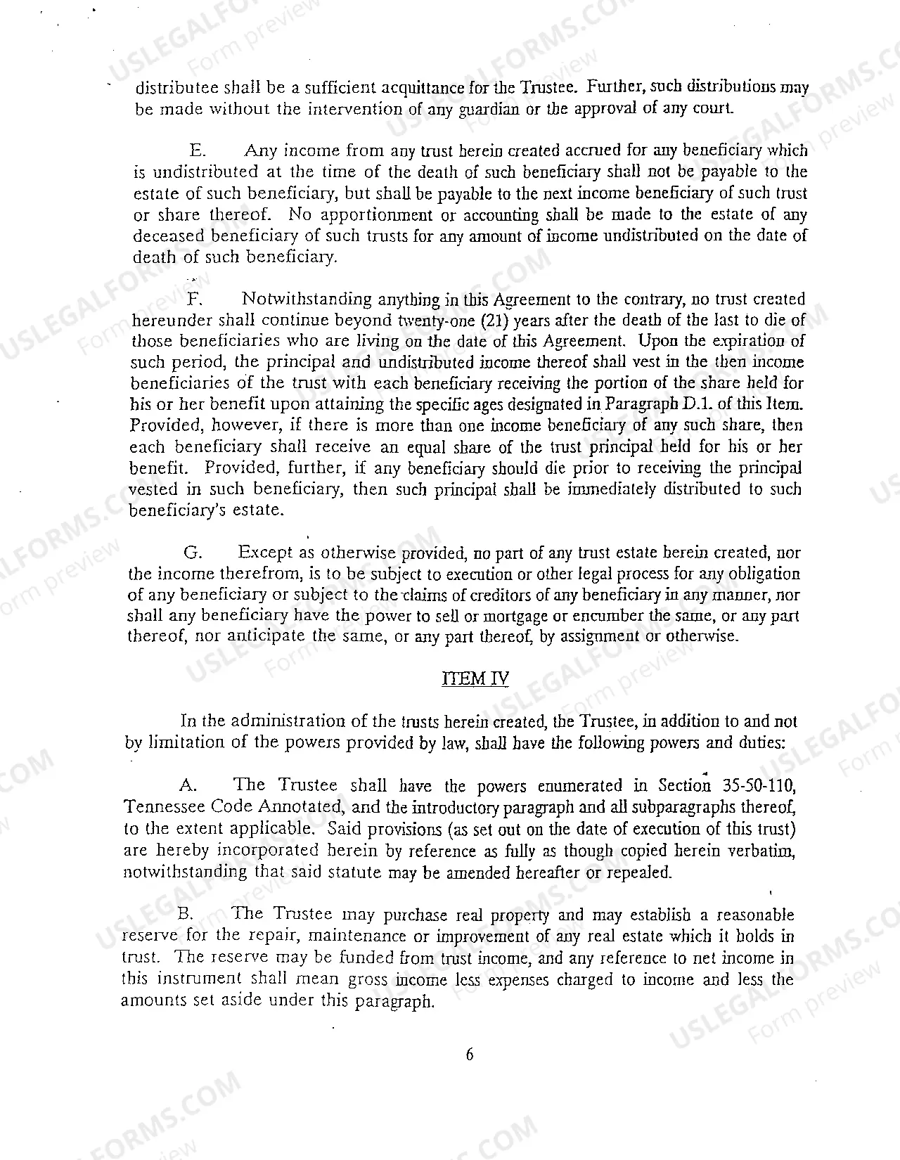 Preview A02 Trust Agreement