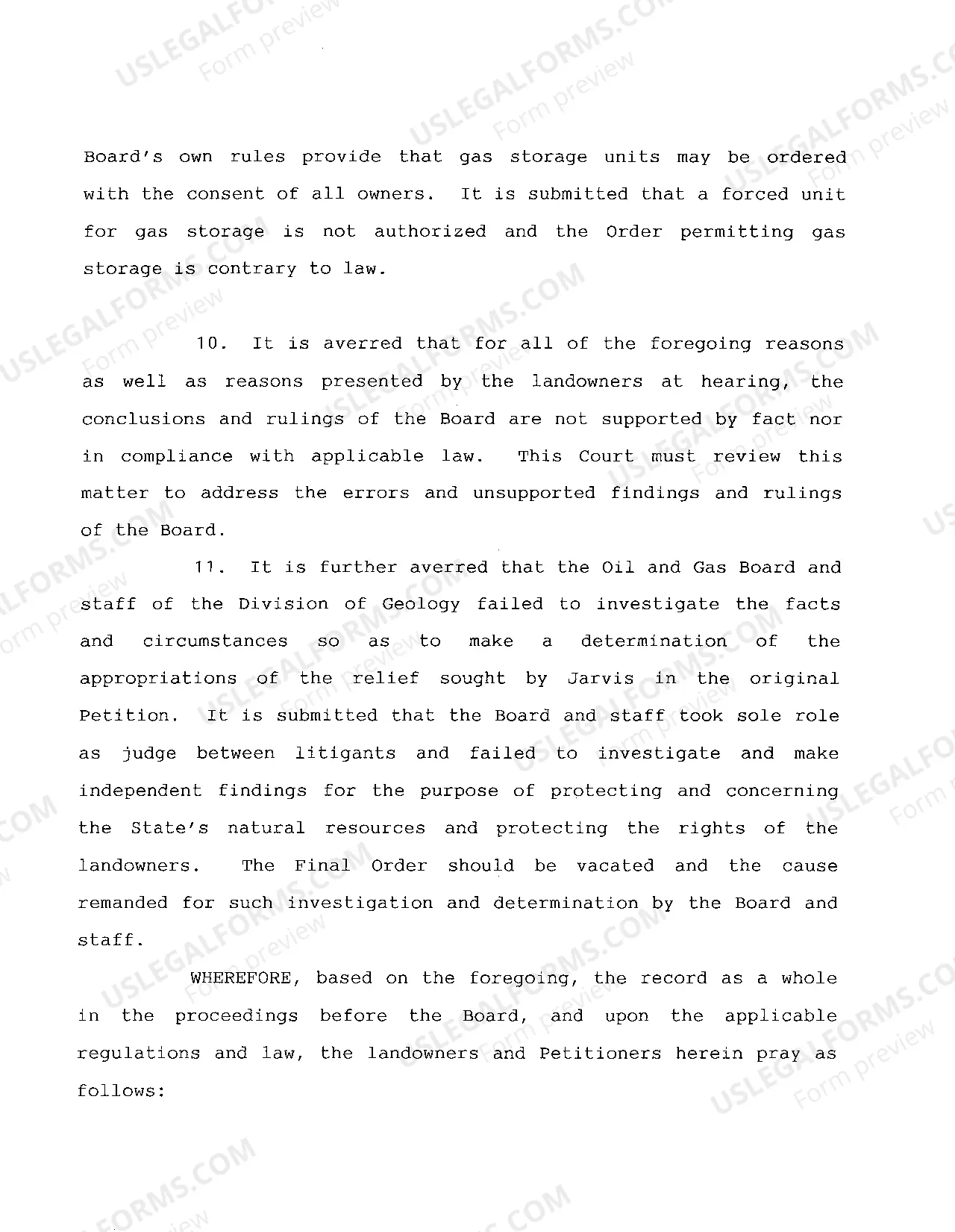 Preview A01 Petition To Review Oil and Gas Board decision